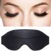 Eye Mask for Lash Extensions  3D Contoured 18mm Deep Pockets Design Lash Protect Sleep Mask  Soft Memory Foam  Adjustable Headband Strap for Lashes Extension(Black)