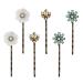 6PCS Retro Hair Pins Vintage Hair Clips Elegant Crystal Rhinestone Hairpins Metal Bobby Pins Hair Accessories for Women Ladies and Girls Headwear Styling Tools