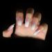 Medium Long Square Pink White Gradient Press on Nails | Full Cover Fake Nails for DIY Manicure | Christmas Nail Art Tips - Buy Online on GoSupps.com