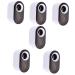 HomsfoU 6 sentences toothpaste press color tubes toothpaste stand holder for toothbrush holder cream tube press toothpaste winder white ABS child cleaning milk steel whitex6stk 11x6.5x6.3cmx6pcs