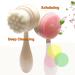 MYMOOSH Double-Sided Facial Cleansing Brush for Soft Exfoliation and Massage - White - Buy Online on GoSupps.com