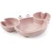PandaEar Silicone Baby Plate with Suction + Sippy Cup + Feeding Spoon Fork Set - Crab Pink | Toddler Led Weaning Items - Buy Online on GoSupps.com