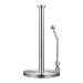 Paper Towel Holder Countertop Free Standing Toilet Paper Holder Stand with Non Slip Base Spring Arm Fit Most Size Paper Roll Stretched Freely for Bathroom Kitchen