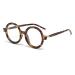 Round Blue Light Blocking Glasses for Women Men Retro 70s Oversized Circle Frame Glasses Computer TV Eyeglasses 02 Tortoise 48 Millimeters
