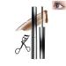 Iron Wand Mascara 3d Curling Iron Mascara Metal Rod Mascara Waterproof Long Lasting No Flaking No Clumping (Brown)
