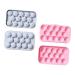 Zerodeko Ice Molds 2pcs Home Making Mold Summer Ice Tray Ball Makers Moulds Molds Bar Cube Fridge DIY Tools Silicone 17x9.9cm Assorted Color