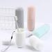 Portable Toothbrush Holder - Travel Case for Toothbrush Toothpaste & Mouthwash - Simple Grey Design - Buy Online on GoSupps.com