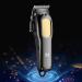 Professional Hair Clipper with Digital Display - 18.5cm Gray Electric Shaver for Home Use - International Shipping Available - Buy Online on GoSupps.com