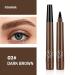 Buy New Magic Eyebrow Pencil - 3D Waterproof Microblading Contouring Pen 4 Tipped Precise Brow Pencil for Natural Makeup - Dark Brown - International Shipping Available - Buy Online on GoSupps.com