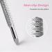 Stain Steel Double-end Cleaner Manicure Pedicure Cuticle Pusher Portable(B) - Buy Online on GoSupps.com