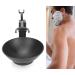 Stainless Steel Shaving Brush Holder & Soap Dish Set for Men - Black | Premium Grooming Accessories - Buy Online on GoSupps.com