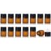 Enslz 50 Empty Amber Glass Bottles for Essential Oils - Refillable Brown 1ml | Perfect for DIY and Craft Projects - Buy Online on GoSupps.com
