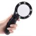 Charging Magnifier HD with Lights for The Elderly to Read 10 Times Handheld Portable Reading Newspaper Good Times