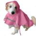 Ocsoso Hundred coat waterproof & light dog rain jacket with hood fit dishes reflective raincoat raincoat dog rainwear rain protection for small & medium -sized dogs (pink s)