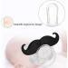 Silicone Baby Funny Pacifier with Cute Beard Design - Food Grade, Portable Teething Binky for Kids - Perfect Gift - Buy Online on GoSupps.com