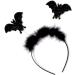 Halloween Black Glitter Bat Headband Boppers Fancy Dress Alice Hair Band for Women Girls by Glitz4Girlz - Buy Online on GoSupps.com