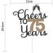 Cheers to 75 Years Cake Topper 75th Birthday Cake Topper for Brithday Party Cake Topper Decorations Cake Topper Decoration Supplies for Wedding Anniversary Party Birthday Party - Buy Online on GoSupps.com