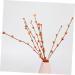5pcs Artificial Berry Branch Christmas Ornaments Christmas Decoration Christmas Garland Berry Artificial Tree Picks Holly Berry Sprigs Plants Decor Plastic Small Fruit Halloween Orange 30x5cm - Buy Online on GoSupps.com