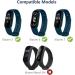 Buy Ainiv Adjustable Fitness Bracelets for Xiaomi Mi Band 3/4/5/6/7/8 - Waterproof Silicone/Nylon/Stainless Steel - 3-Pack in Black/Gray/Blue - Buy Online on GoSupps.com