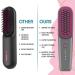 Buy Cordless Hair Straightening Brush - Portable Mini Ionic Hot Comb for Travel | USB Rechargeable & Anti-Scald Design - Buy Online on GoSupps.com
