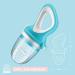 Food Feeder Baby Fruit Feeder Pacifier (2 Pack) with 3 Different Sized Silicone Pacifiers Infant Teething Toy Silicone Teether and Squeeze Baby Food Dispensing Spoon Baby First Feeding Set by MICHEF - Buy Online on GoSupps.com
