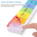 Weekly Pill Box Organizer - 7 Day Medication Organizer with Easy Open Button - BPA Free Travel Pill Box for Vitamins & Supplements - Buy Online on GoSupps.com