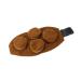 JECOMPRIS 1 set 4pcs pain moxibustion box smokeless moxa checkered back pain size 3 brown