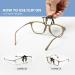 Clip-On Blue Light Blocking Magnifying Reading Glasses 2.0x | Transparent Lenses | Unisex Readers - Buy Online on GoSupps.com