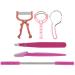 Portable Face Hair Removal Kit with Eyebrow Razor & Tweezer Spring Hair Remover for Unwanted Lip Chin Face Neck Hair