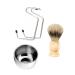 NOLITOY 1 Shaving Tool Beard Brush M quinas De Afeitar Para Hombres Shaving Kit Shaving Cream Bowl Men Suits Facial Tool Badger Shaving Brush Mens Shaving Cream Shave Wooden Man Face Soap 11cm Assorted Color