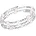 CALLARON 2pcs Stretch Bracelets for Women Rhinestone Bracelets Bangle Bracelets for Women Bracelet for Women Womens Bangles Bracelets Women Bracelets Pearl Bracelet Miss Jewelry Multi-layer mediumx3pcs Silverx3pcs - Buy Online on GoSupps.com