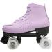 MSMAX Purple Roller Skates with Light up Wheels - Women's Quad Speed Skates | Indoor Outdoor Youth - Size 8 M US Women/9.5 - Buy Online on GoSupps.com