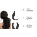S-noilite 26 Straight Wrap Around Ponytail Clip in Hair Extension - Dark Black - Buy Online on GoSupps.com
