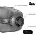 Geo Sports Bottles 1 Gallon BPA-Free Reusable Leakproof Water Jug with Handle - Black - Buy Online on GoSupps.com