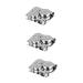 FRCOLOR 9 Pieces Nail Art Crystal Cup Nail Tools Manicure Tools Container Stainless Steel Mini Nail Cup Nail Powder Cup Stainless Steel Container Three Piece Suit Crystal Glass