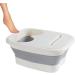 Collapsibles Foot Bath Basin Foot Soak for Foot Spa Foldable Foot Bath Tub Basin Tools Footbath Tub | Spa Basin for Soaking Tired Help Sleep for Family Spa Pedicure White - Buy Online on GoSupps.com