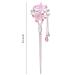 2 PCS Chinese Rhinestone Hair Chopsticks Pink Blue Flower Hair Stick Tassel Hair Pin - Chignon Accessories for Women and Girls - Buy Online on GoSupps.com