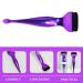 NOLITOY Makeup Foundation & Concealer Brush Set | Flat Top & Eye Shadow Brushes with Spoon for Liquid Blending - Purple - Buy Online on GoSupps.com