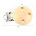 10pcs Cute Round Wooden Baby Pacifier Clips - Infant Nipple Clasps with 3 Holes for Safe Teething - Buy Online on GoSupps.com