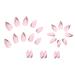 Justotry 24-Piece Leopard Stiletto Nails - Pink French Almond Art Press-On Nails for Women | Wavy Short Fake Nails - Buy Online on GoSupps.com
