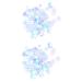 NUOBESTY 4 Packs Sequin Flowers Sequin Shapes Diy Pearls Spacer Beads Sequins Accessories Macaron