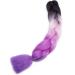 Tess Braids Extensions | 60 cm Jumbo Kanekalon Hair - Black Pink Purple & Blue 3 Pack for Box Braids - Buy Online on GoSupps.com