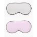 100% Natural Pure Silk Eye Mask with Adjustable Elastic Band Eye Mask Sleeping for Women Men Skin-Friendly and Light-Resistant for Sleeping All Night Traveling and Napping Gray pink