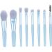 BELLIFFY 8pcs Powder Brush Eyeshadow Makeup Cosmetic Face Brushes Makeup Face Brushes Facial Kit Blue Wooden - Buy Online on GoSupps.com
