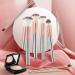 Nestling 6 Professional Makeup Brush Set | PU Leather Bag & Wooden Handle | Ideal for Cosmetics Application - Buy Online on GoSupps.com