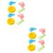 Alipis 16 Pcs Rice Ball Mold Baby Food Supplement Mold Bento Rice Ball Maker for Home Embossed Child 15X4CMx2pcs Assorted Colorx2pcs