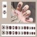 24Pcs/Set Press On Nails Leopard Bow Design Patch False Nails Acrylic Fake Nails Full Cover Nails Tips Artificial Finger Manicure Press on nails for Women and Girls - Buy Online on GoSupps.com