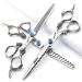 6 -inch hairstyle studio styling scissors hairdresser professional scissors japan hairdresser chinese dragon design scissors tools (7 inches 3 pieces)