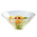 Round Glass Fruit Salad Bowl Japanese Style Clear Glass Ramen Bowl Household Breakfast Cereal Dessert Bowl for Kitchen 1000ML Soup Bowl Transparent 9 inches