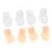 FRCOLOR 8 Pcs Little Toe Splitter Bunion Protectors Foot Ease Device Foot Protectors for Feet Relief Splint Protector Bunion Guard Nail Tools Thumb Splint Correct White Sebs Pads